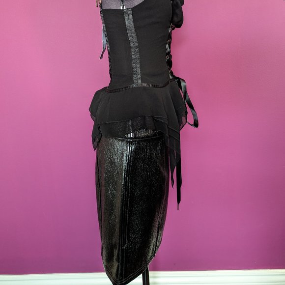 Free People Holding Onto a Dream Denim Mini Skirt - Picture 2 of 14